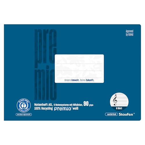 Staufen premio cuaderno de música - 5 cuadernos de música... - High-Tech & Électronique en promo à 5.72€