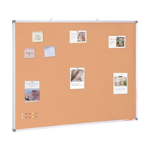 VEVOR Bacheca in Sughero con Telaio in Alluminio 90x120 cm... - Amazon Italie à 89.99€