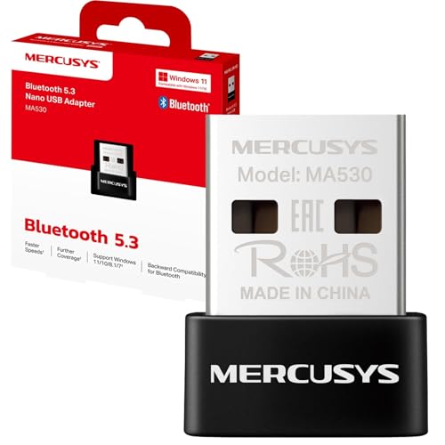 MERCUSYS MA530 Bluetooth 5.4 Adapter for PC, USB Bluetooth... - High-Tech & Électronique Amazon Royaume-Uni à 3.99€