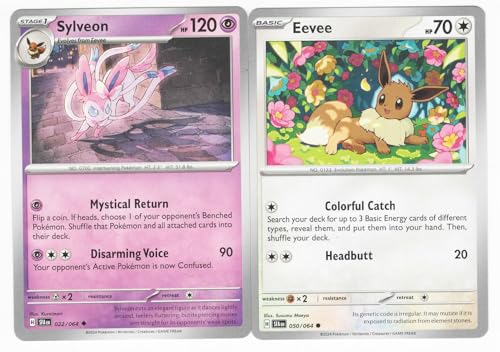 Sylveon & Eevee 022/064 Lot de cartes Pokémon 2 - Jouets & Jeux Amazon France à 10.99€
