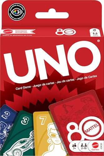 Mattel Games UNO Mattel 80th Ruby Red Card Game for Kids... - Toys & Games Amazon UK à 5.99€