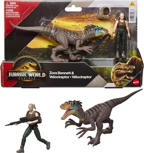 Mattel Jurassic World Rebirth Human & Dinosaur Figure Pack... - Jouets & Jeux Amazon Royaume-Uni à 21.90€