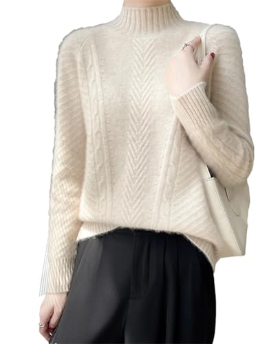 Suéter grueso básico para mujer, 100 % lana merino, cuello... - Mode & Vêtements en promo à 25.00€