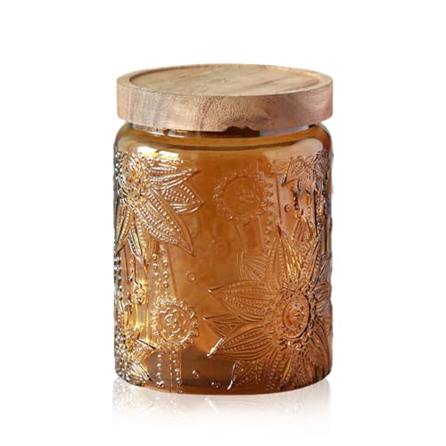 kiss me Vintage Glass Jars with Lid, 700ml/24oz Airtight... - Maison & Cuisine Amazon Royaume-Uni à 1.99€