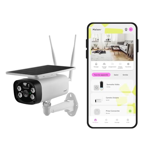 OMAJIN by Netatmo, Caméra Solaire Extérieure, WIFI... - Sports & Fitness Amazon France à 110.64€