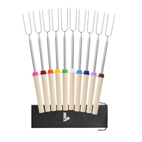 UNCO - Extendable Stainless Steel Roasting Sticks, 10 Pack... - Animalerie Amazon Royaume-Uni à 17.12€