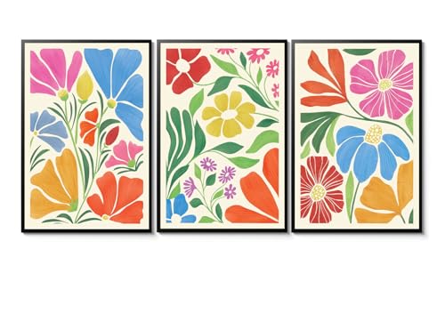 Yaneiro Matisse Colorful Wildflower Wall Art Set of 3... - Amazon Royaume-Uni à 1.00€