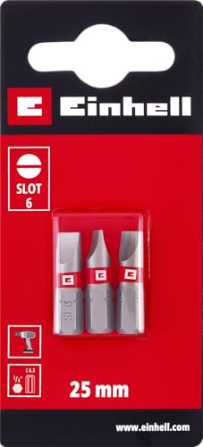 Einhell - Brocas estándar de 3 piezas, 25 mm, ranura 6... - Bricolage & Outils en promo à 3.29€