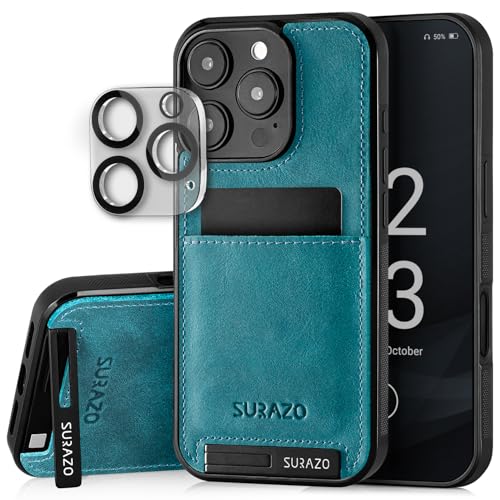 SURAZO Funda trasera de piel auténtica para Apple iPhone 16... - High-Tech & Électronique en promo à 10.91€