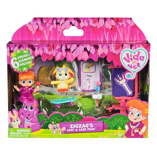 Vida the Vet, Zig Zag’s Cast & Care Pack with Vida & Zig... - Toys & Games Amazon UK à 5.89€