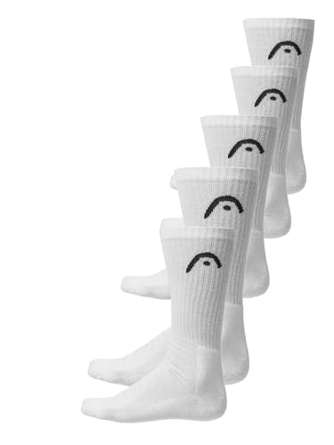 HEAD All Sports Crew Lot de 5 paires de chaussettes, blanc... - Sports & Fitness en promo à 10.39€