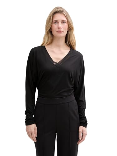 TOM Tailor Camiseta de Manga Larga para Mujer, 14482 Deep... - Amazon Espagne à 11.88€
