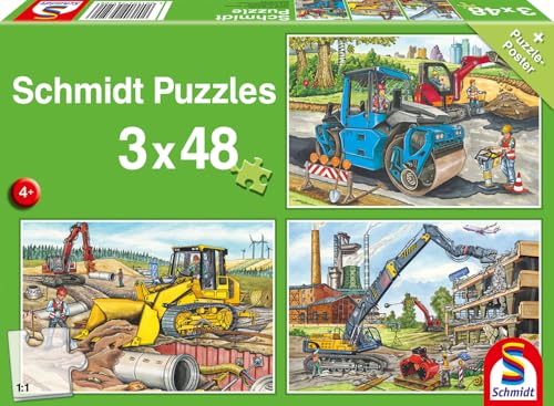 Schmidt Spiele 56520 Puzzle Infantil (3 x 48 Piezas)... - Jouets & Jeux en promo à 6.94€