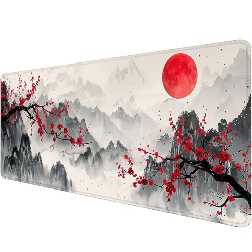 Watercolor Cherry Blossom Gaming Mouse Pad - Chinese Ink... - High-Tech & Électronique Amazon Royaume-Uni à 2.00€