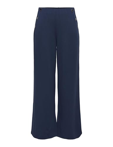 JdY Geggo Life Pantalon à Boutons JRS Noos, Bleu Nuit, S... - Home & Kitchen Amazon France à 19.23€