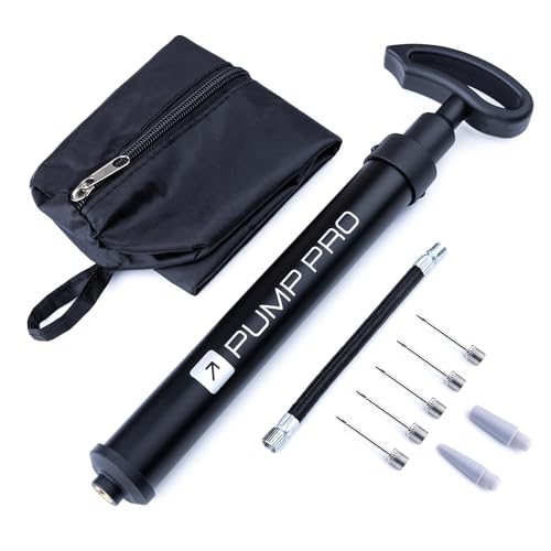 PUMP PRO Ball Pump with Needles, Hose, Adaptors & Bag |... - Sports & Fitness Amazon Royaume-Uni à 3.99€