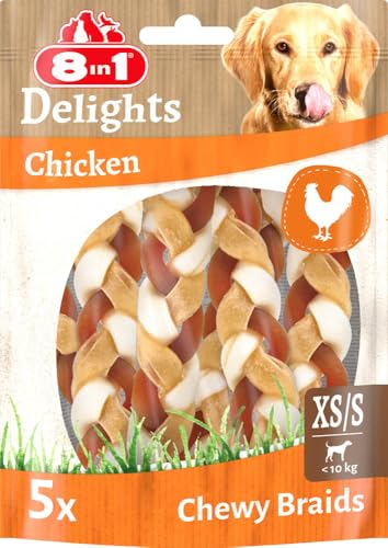 8in1 Delights Chewy Braids XS/S - Délicieux Snack à mâcher... - Animalerie Amazon France à 6.20€