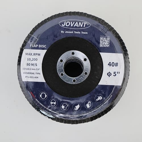 JOVANT Angle Grinder Flap Disc Set, 5 Inch High Density... - Bricolage & Outils en promo à 1.99€