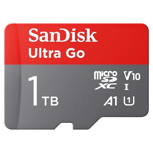 SANDISK Ultra Go micro SDXC card 1TB + SD adapter (For... - High-Tech & Électronique Amazon Royaume-Uni à 123.99€