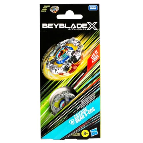 Beyblade X Savage Bear3-60S Top Booster Pack Set, Peonza de... - Jouets & Jeux Amazon Espagne à 5.95€