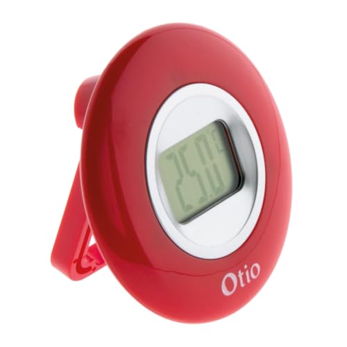 Thermomètre digital intérieur - Rouge - Otio - Bricolage & Outils en promo à 5.99€