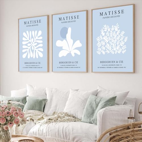 WARTHZ Juego de 3 pósteres de flores azules de Matisse... - Jouets & Jeux Amazon Espagne à 1.15€
