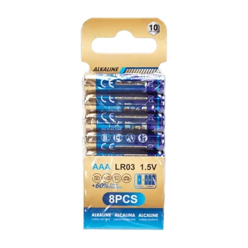 Batteria alcalina AAA (LR03) 1,5 V, 8 pezzi, ideale per... - Sports & Fitness Amazon Italie à 6.82€