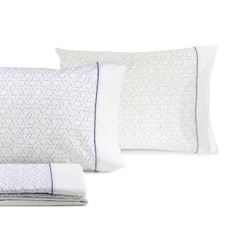 Santorini - Juego de Sábanas - Cama 105 cm - Azul - Jouets & Jeux en promo à 21.27€