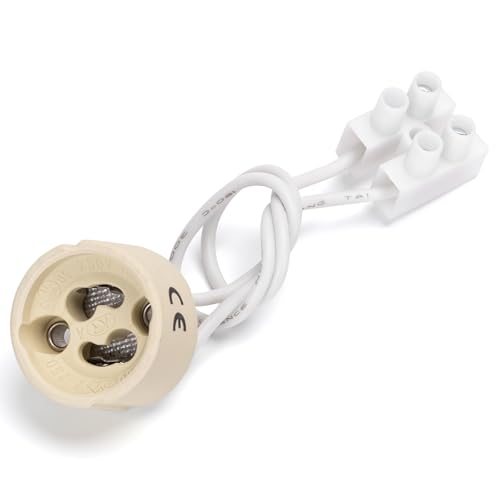 Douille en céramique GU10 blanche en promo à 4,34€ (-42%) sur Amazon FR