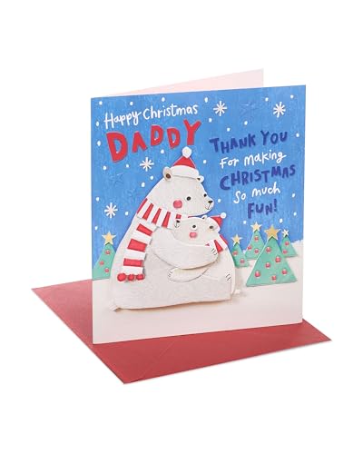 UK Greetings Christmas Card for Daddy - Cute Polar Bears... - Auto & Motorcycle Amazon UK à 1.38€