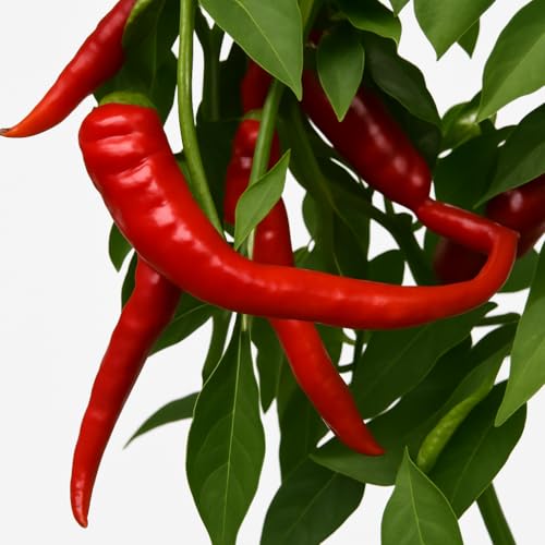 Heirloom Heritage hot Chile Pepper Seeds. Cayenne Large... - Jardin & Extérieur Amazon Royaume-Uni à 1.79€