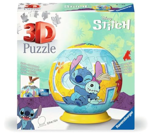 Ravensburger - Puzzle 3D Ball - Stitch - A partir de 6 Ans... - Jouets & Jeux en promo à 9.54€
