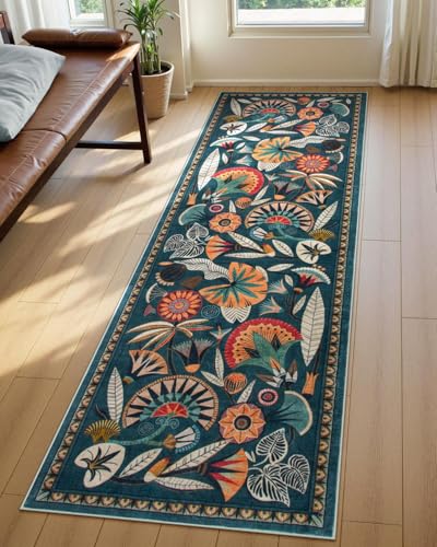 Zealude Tapis de couloir antidérapant à motif floral de... - Maison & Cuisine Amazon France à 50.66€