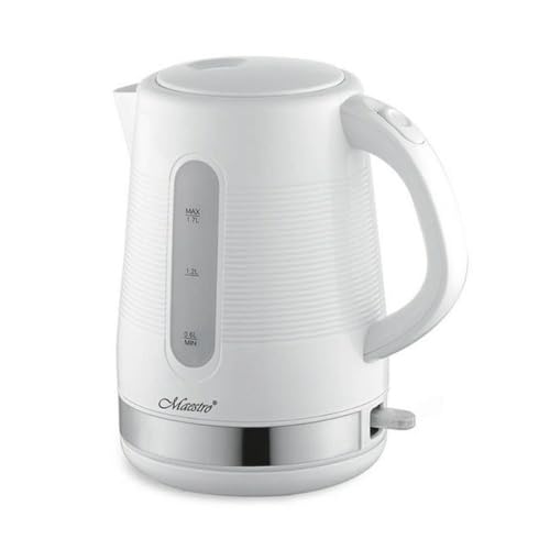 Feel Maestro MR-035-WHITE Wasserkocher, Weiß, 2200 W, 1,7... - Home & Kitchen Amazon Germany à 18.34€