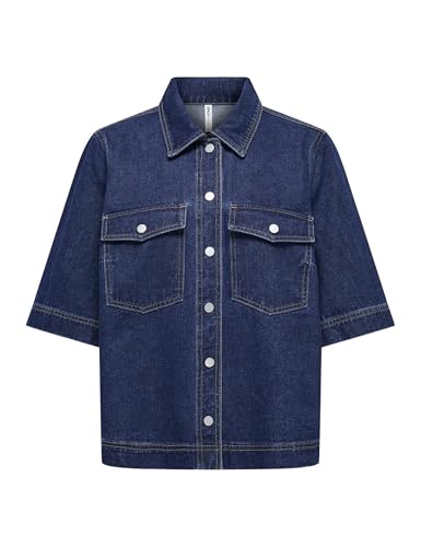 ONLY Onlbelle S/S Camiseta DNM Gua Noos, Dark Azul Denim... - Mode & Vêtements Amazon Espagne à 15.83€