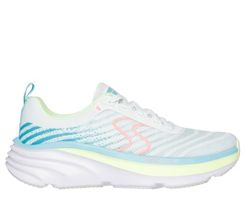 Skechers - D'LUX Vapor, Zapatillas Mujeres, White, - Mode & Vêtements Amazon Espagne à 38.37€