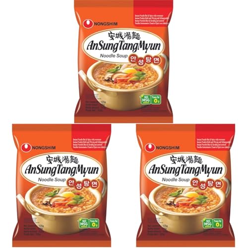 NONGSHIM - Nouilles instantanées Ansungtangmyun - (1 X 125... en promo à 3,23€ (-49%) sur Amazon FR