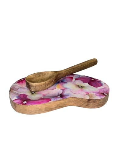 Wooden Decorative Serving Plate for Kitchen and Dining |... - Maison & Cuisine Amazon Royaume-Uni à 8.99€