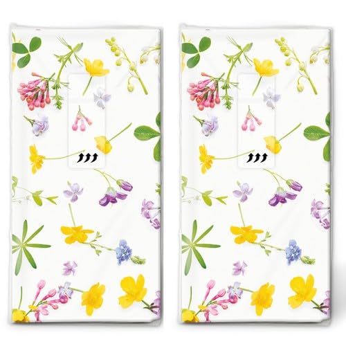 20 pañuelos individuales de flores de colores dispersos... - Fournitures Bureau en promo à 2.51€