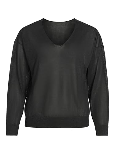 VILA Pull en Maille VINOVY - Col en V Black Beauty XS Black... - Beauté & Parfums Amazon France à 21.89€