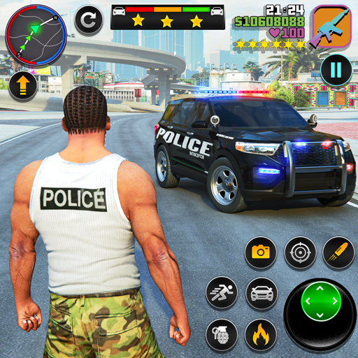 Police Car Chase Simulator 2025 : Jeu de conduite de... - Réduction -77% à 1.71€
