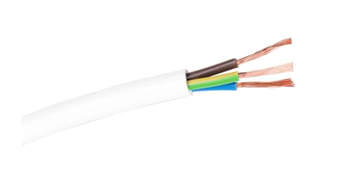 Cable de mangera redonda 100m 2x1.5mm, color blanco para... - High-Tech & Électronique Amazon Espagne à 36.30€