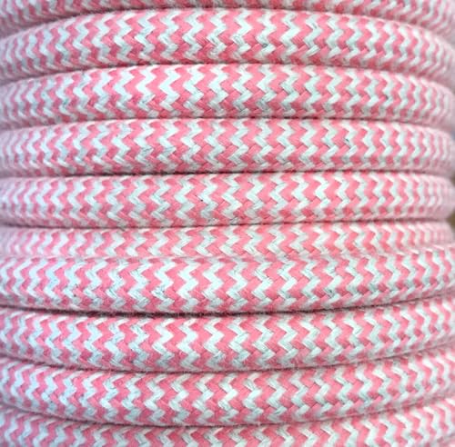 25 MTS CABLE TEXTIL ZIG-ZAG ROSA ODON - Amazon Espagne à 17.22€