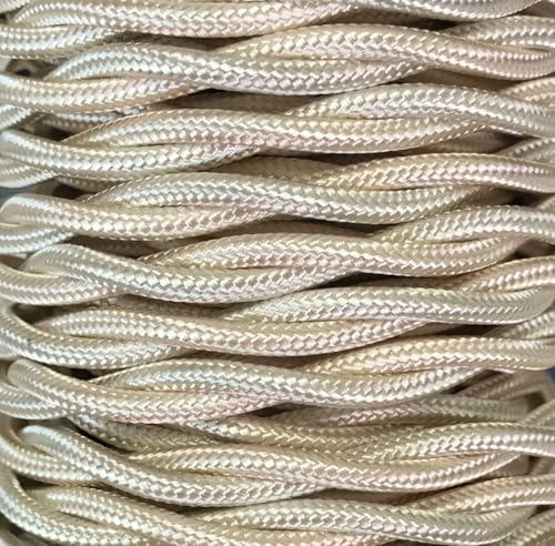 25 m Textilkabel, geflochten, Hellbeige - Amazon Germany à 29.34€