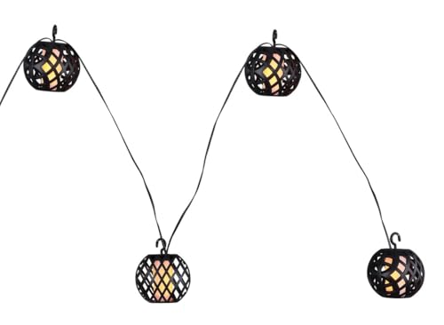 WatioWave Guirnalda Solar de Plástico Negro 4.1m con 98 LED... - Vente Flash Amazon -63%