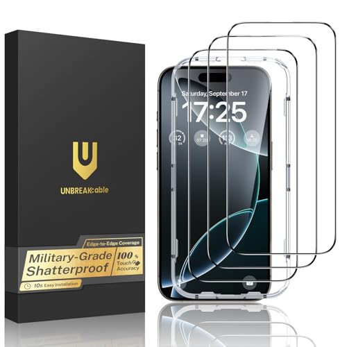 UNBREAKcable Verre Trempé pour iPhone 16 Pro Max, Dureté... - High-Tech & Électronique Amazon France à 8.37€