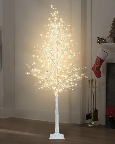 Uieke Árbol de abedul iluminado de color blanco cálido con... - Maison & Cuisine Amazon Espagne à 117.95€