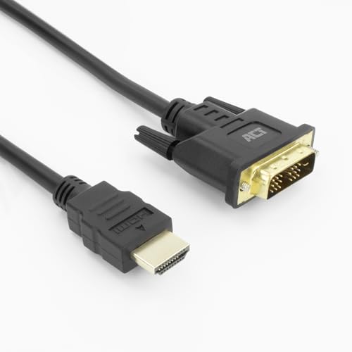ACT HDMI auf DVI Kabel 3m, 4K@60Hz, Bidirektional HDMI DVI... - High-Tech & Électronique Amazon Allemagne à 6.17€