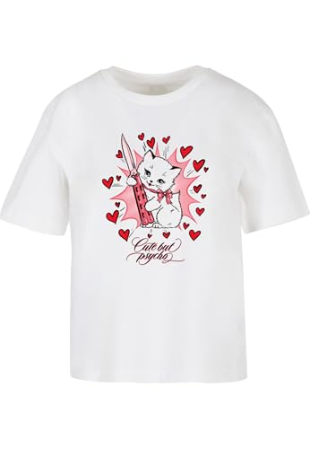 Miss Tee Psycho Kitty Tee White, S - Amazon Allemagne à 7.38€