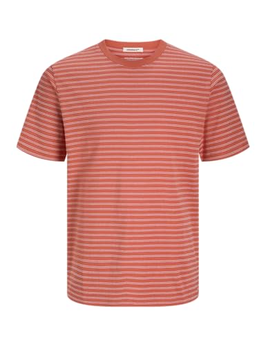 JACK & JONES Jorcanggu Stripe Tee Ss Crew Neck - Bon plan à 7.82€